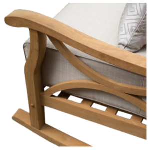 Venta de Muebles de Sala de Estar, Sofá Hecho de Madera de Teca, Tapizado con Espuma Suave y Tela Lisa, Diseño Moderno y Elegante - Product Image 3