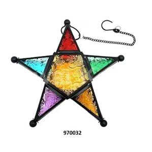 Portavelas con marco de metal marrón para decoración del hogar Juego de artículos de 3 piezas - Product Image 5