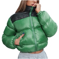 Doudounes d'hiver pour femmes respirant chaud épais doudoune pour femmes personnalisé coton femmes couleur verte veste d'hiver