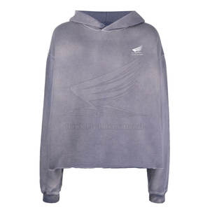 Sweats à capuche légers en coton Stone Wash Fabricants d'usine Sweats à capuche en coton mélangé Stone Wash - Product Image 1