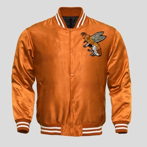 Chaqueta Bomber bordada de ante para hombre, chaqueta de tela cálida, informal, deportiva, a la moda, de estilo universitario - Product Image 5