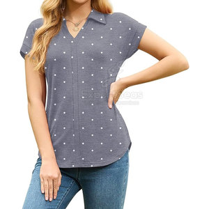 Polos a precio de venta al por mayor, polos a medida para mujer, servicio OEM, polos de talla grande para mujer - Product Image 6