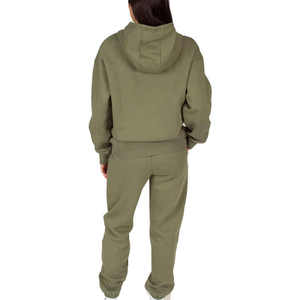 Sweat à capuche en molleton à manches longues et pantalon de survêtement à la mode décontractée pour femmes ensemble de survêtement de gymnastique pour femmes - Product Image 4