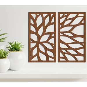 Lattice Panels With Criss Cross Star Design - MDF Wall Decor & Privacy Screens For Indoor/Outdoor
