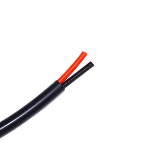 白色2芯24awg硅胶电缆3.5毫米红色黑色电线