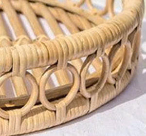 PLATEAU EN ROTIN AVEC POIGNÉE DE HAUTE QUALITÉ EN GROS - Product Image 3