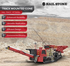 High Capacity Mobile Track Mounted Cone <b>Crusher</b> HT2500EC For Efficient <b>Rock</b> Crushing And Aggregate Production On Site From India - Product Image 3