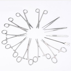 Kit de instrumentos de cirugía menor de 13 piezas con caja de esterilización soporte de aguja herramientas quirúrgicas reutilizables para clínicas y estudiantes - Product Image 4