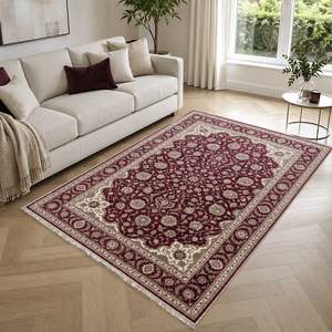 Tapis traditionnel lavable Saruk Garnet RW3059 de Rug Weavers, chenille lavable, 10 tailles, vente en gros et dropshipping - Product Image 1