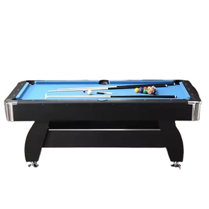 Mesa de Billar Profesional de 2.2m de Alta Calidad con Logotipo Personalizable y Troneras Metálicas para Entretenimiento Familiar - Product Image 1