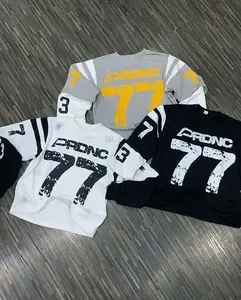 Heavyweight 100% Cotton Oversized <b>Crop</b> Short Sleeve <b>T</b>-<b>Shirt</b> with Drop Shoulder and Boxy <b>Fit</b> - Product Image 1