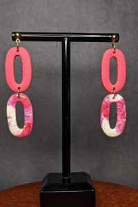 ต่างหูเรซิ่นวินเทจสุดหรูสำหรับสุภาพสตรี เครื่องประดับแฟชั่นสีสันสดใส คุณภาพดี ราคาถูก ลดราคา งานฝีมือเรซิ่น - Product Image 4