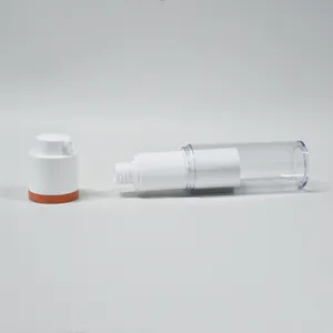 Envase cosmético plástico recargable 15ml 30ml 50ml giro como botella de bomba sin aire resistente con bomba