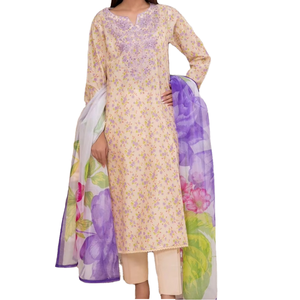 Nuevo 2025 tela de lino de invierno paquistaní Premium para mujeres hermosas elegantes vestidos Salwar Kameez - Product Image 1