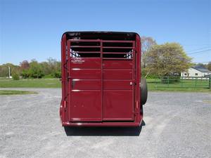 Remorques pour chevaux Calico 2024, 6' x 16' avec une hauteur de carrosserie de 7', remorque pour bétail, charge utile totale de 7000 lb, double essieu, caisse en cage, meilleur prix - Product Image 3