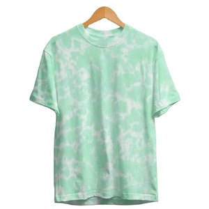 Camiseta con Estampado en Espiral Tie Dye, Logotipo Personalizado, 100% Algodón, Estilo Urbano Holgado, Informal, Unisex, Venta al Por Mayor - Product Image 1