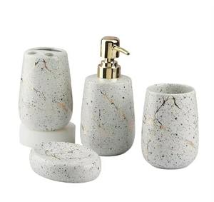 Conjunto de baño de silicona rosa de diseñador organizador minimalista moderno adecuado para regalo de inauguración de la casa boda y uso diario - Product Image 5