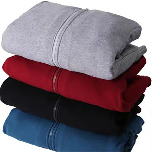 Sweats à capuche zippés d'hiver de haute qualité OEM - 100% coton 320g Broderie et impression numérique Service OEM - Product Image 4
