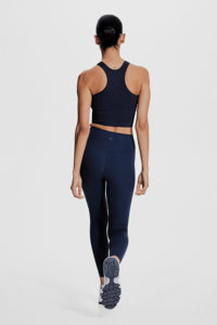 100% Polyester Ribbed Navy <b>Blue</b> Color Comfortable Soft Elastic Hem <b>Sports</b> <b>Bras</b> For Women's Adjustable <b>Sports</b> Fitness <b>Sports</b> <b>Bras</b> - Product Image 6