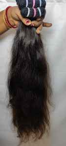 Extensions de cheveux Remy vierges naturelles bouclées, modèle de corps indien, perruques de haute qualité à double trame, 99J, non traitées - Product Image 2