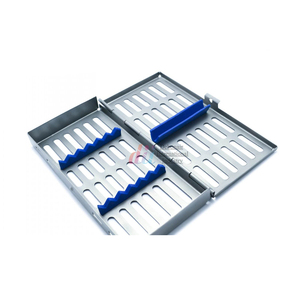 Bandeja autoclavable de acero inoxidable reutilizable para instrumentos dentales, soporte para cassette de esterilización de 5 piezas, CE ISO OEM al por mayor - Product Image 5