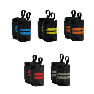 Muñequeras para levantamiento de pesas, muñequera transpirable Multicolor, soporte para manos, muñequeras para gimnasio, ajuste transpirable - Product Image 1