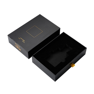 High End Custom Printed <b>Black</b> Drawer Packaging <b>Box</b> for Perfume Bottle Manufacturer Wholesale Luxury Rigid Paper Sliding <b>Box</b> - Product Image 4