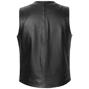 Gilet en cuir de vachette personnalisé pour hommes maillot de course élégant 2025 gilet de style club équipement de motard de moto de qualité supérieure - Product Image 2