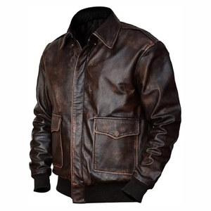 Chaqueta de cuero de diseño de moda de alta calidad para hombre de primera calidad - Product Image 1