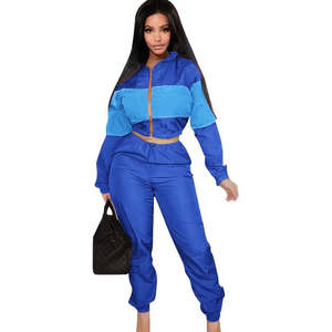 Conjuntos cortavientos de ropa deportiva chándales de mujer OEM/conjuntos cortavientos de mujer impresos con logotipo de alta calidad al por mayor - Product Image 2