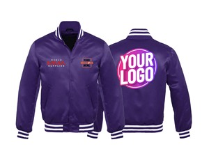Chaqueta de bombardero de estilo universitario clásico, ropa de invierno informal con capucha de lona para hombre/para chaquetas, chaqueta de Chicago - Product Image 1