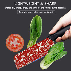 Cuchillo de Chef Más Vendido al por Mayor, Cuchillo de Cerámica Fija con Mango de Plástico, para Caza al Aire Libre, Despellejado de Caza, Precio de Fábrica, Envío Gratuito - Product Image 5