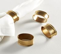 Porte-rond de serviette en laiton moderne en forme de rouleau pour décorer les accessoires de luxe porte-serviettes en laiton à bas prix