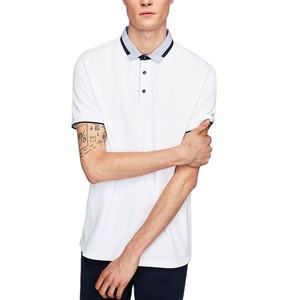 Jersey de punto de algodón para hombre recién llegado, suéter de cuello redondo de Color sólido con decoración estampada, informal de verano para polos - Product Image 3