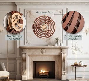 Arte Decoración de pared para dormitorio, sala de estar, cocina y oficina, arte de madera hecho a mano, arte de pared, decoración, calmante, geométrico, cinético - Product Image 4