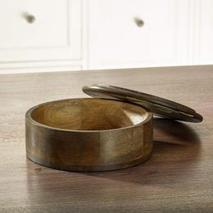 Premium Handcrafted Solid Wood Casserole with Kitchen Lid High Quality Great Craftsmanship <b>for</b> Roti Perfect Pot Gift - Product Image 2