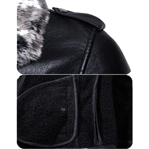 แจ็กเก็ตหนังผู้ชายสำหรับฤดูหนาวผ้าแคนวาสที่ได้รับความนิยมสูงสุดพร้อมซิปออกแบบได้ตามต้องการ - Product Image 2