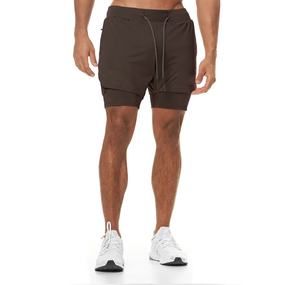 Short de sport à séchage rapide pour homme pour la course à pied et l'entraînement Logo personnalisable Pantalon de survêtement Poches Gym Wear Activewear Fitness Training - Product Image 2