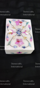 Joyería de lujo Madre azul de perla Trabajo Caja de almacenamiento de joyas Suministro mundial Colecciones de decoración elegante - Product Image 5