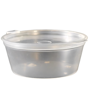 2oz Round Clear Eco-Friendly PP <b>Plastic</b> Sauce Container with Self Lid for Ketchup Mayonnaise Mustard & Jelly Takeout <b>Packaging</b> - Product Image 4