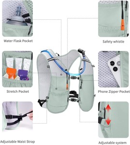 Trink rucksack Lauf weste Pack für Outdoor-Sportarten-Fließende Wasser blase für Frauen, Männer, Trink weste für Outdoor Trail - Product Image 4