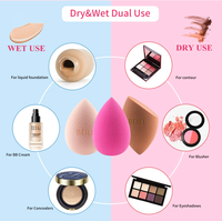 Hydrophile Polyurethan Multi Shape Foundation Hoch dichte weiche komprimierte Kosmetik Großhandel Latex Free Puff Makeup Schwamm