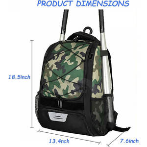 Nouveauté vêtements de sport 100% sac de baseball en tissu polyester meilleur prix sac de baseball à vendre - Product Image 2