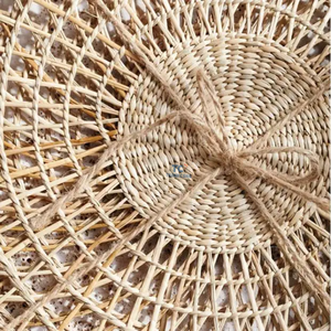 New Style Natural Seagrass <b>Rattan</b> <b>Placemats</b> Round Woven <b>Placemats</b> for Dining Tables Tablemat Jute <b>Placemat</b> Made in Vietnam - Product Image 3