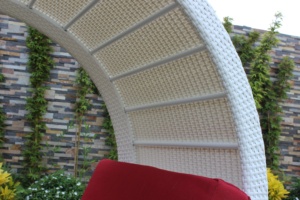 Tumbona de ratán sintético tubular única, para tomar el sol, para el - Product Image 2