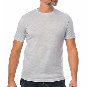 100% Merino Wool <b>Men's</b> Short Sleeve T-Shirt Custom Eco-Friendly Breathable Quick Dry Anti-Odor <b>Base</b> <b>Layer</b> for Travel Hiking - Product Image 6