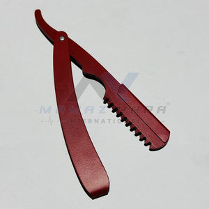 Rasoir professionnel pour hommes, fin et pliable, nouveau style vintage, rasoir de barbier à verrouillage oscillant avec lame en acier inoxydable - Product Image 5