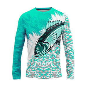 เสื้อตกปลาแขนยาวแห้งเร็ว3D พิมพ์ลายดิจิตอลชุดตกปลาแบบกำหนดเองแห้งเร็ว - Product Image 3