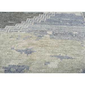 พรมขนแกะสีฟ้าทำมือ รุ่น AKWL-1875(CS-02) ลายเหรียญรางวัลแบบนามธรรม สำหรับบ้าน โถงทางเดิน ห้องนั่งเล่น พรมใหม่ รุ่น AKWL-1875(CS-02) - Product Image 3