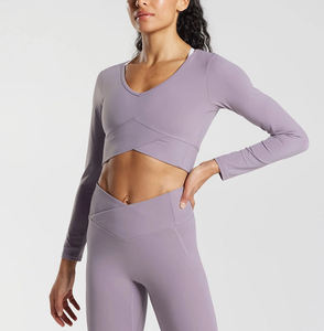 2025 haute qualité personnalisé recadrée Tan à capuche haut femmes Sexy dos nu soutien-gorge respirant motif 3D pour l'automne hiver saisons - Product Image 3